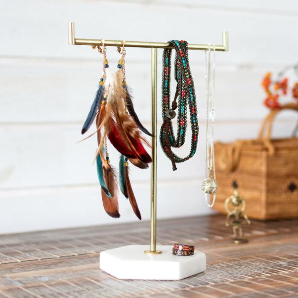 大理石 アクセサリースタンド 66582