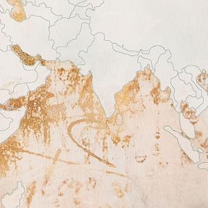 アートパネル アブストラクト 地図 ニュートラ...の詳細画像1