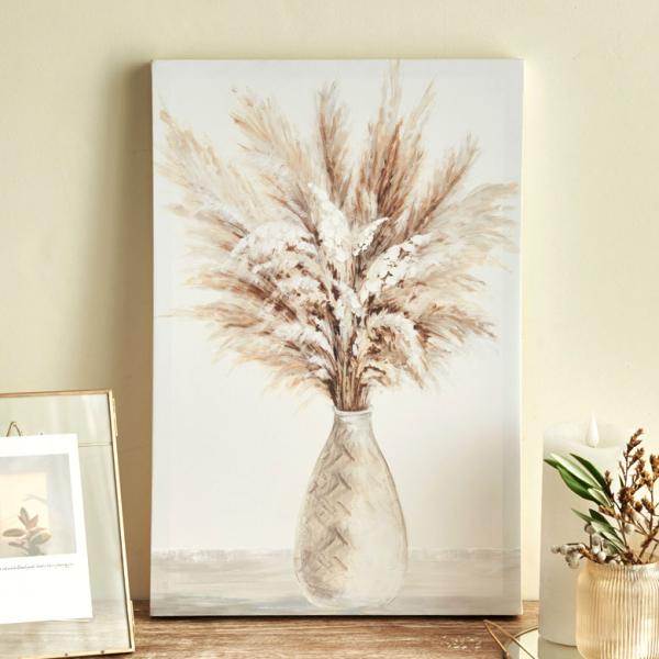 アートパネル  パンパスグラス ペールトーン パステル キャンバス ポスター インテリア 絵画 おし...