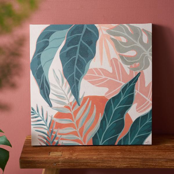 アート パネル ボタニカル キャンパス 40cm×40cm 絵画 壁 掛け 飾り ボード ウォール ...