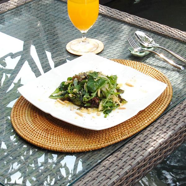 ラタン編み アジアン ランチョンマット バリ島産 30×40cm 7561