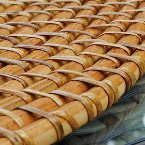ラタン編み アジアン ランチョンマット 円形4...の詳細画像2