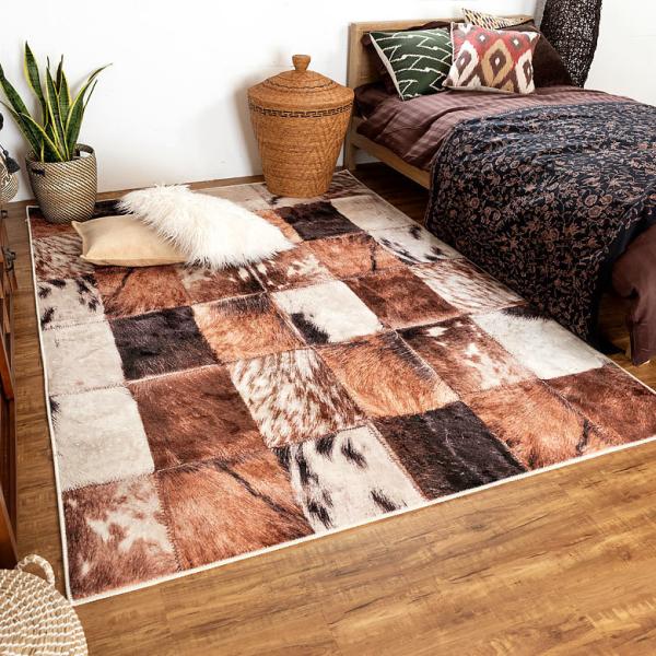 ラグ カーペット デザインラグ アニマル柄 160×230cm [91363]【 ラグマット じゅう...