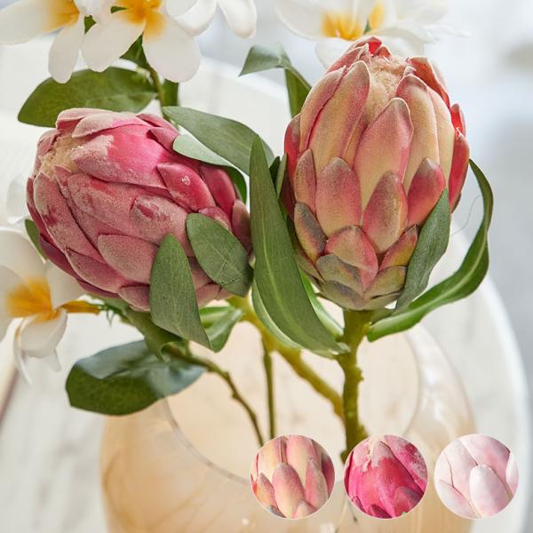 アーティフィシャル フラワー 造花 プロテア トロピカル 南国 花材 アレンジメント おしゃれ 北欧...