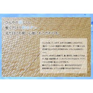 籐あじろ マット 約70×120cm ラタンカ...の詳細画像3