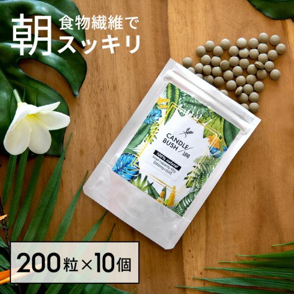 ※お得な10個セット※ぽっこりもスッキリ！キャンドルブッシュ 100 粒タイプ 200粒入り サプリ...