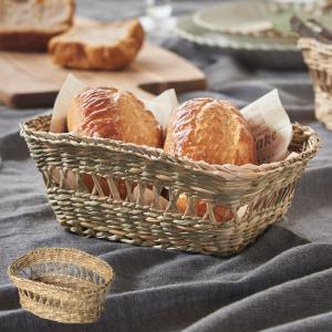 バスケット かごバスケット シーグラス製 収納 小物入れ かご カゴ バスケット ミニバスケット ミニサイズ キッチン収納 パン お菓子 収納カゴ 雑貨入れ vn5057