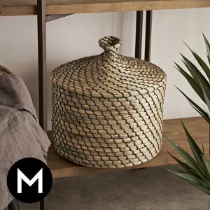 タジンバスケット モロッコ 雑貨 蓋付きかご インテリア バスケット