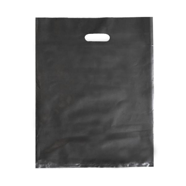 ビニール袋　ビニールバッグ　手提げ　買い物袋　20枚入り　カラー：ブラック　製品寸法：35ｘ45cm