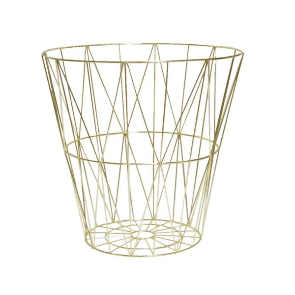 ワイヤーバスケット 大きめ 洗濯かご ゴミ箱 おしゃれ スチール製 ランドリーバスケット 収納かご ...