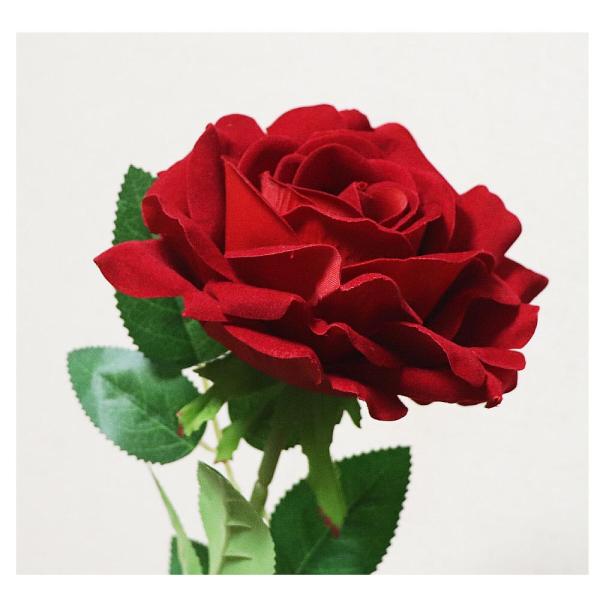大きなバラの造花　薔薇　バラ　造花　１本・１輪　ギフト・プレゼント　飾り付け　撮影　花の大きさ：直径...