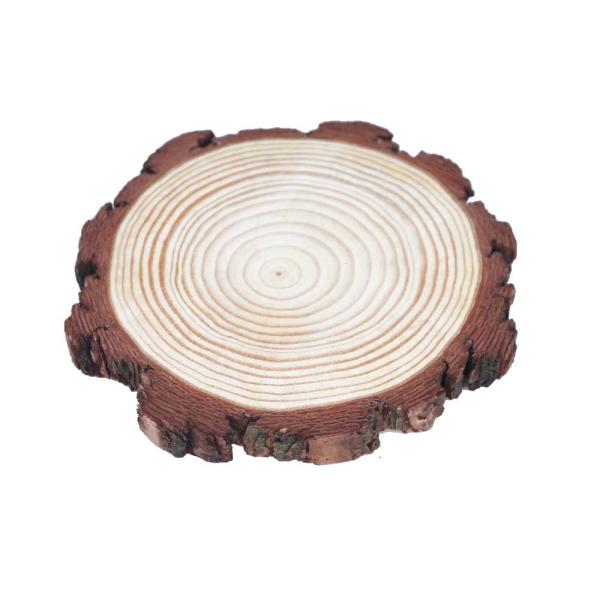 木片　丸太スライス　切り株風ディスプレイ　飾りつけ デコレーション　ドライフラワー　花材　１個 大き...