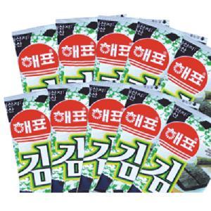 韓国のり ヘピョ 弁当用海苔 1袋の内容量：10パック ★...