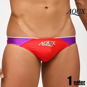AQUX/アックス Splash Wave "Red" スイムウェア ビキニブリーフ型 メンズ水着 海水パンツ 海パン 男性水着 ホワイトデー｜asian-closet