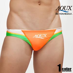 AQUX/アックス Guard Swim "Orange" スイムウェア ビキニブリーフ型水着 海水パンツ 海パン 男性水着 ホワイトデー｜asian-closet