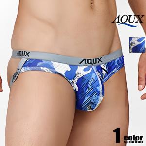 AQUX/アックス Arrival Jocks "Blue" Yバック ジョックストラップ 男性下着 メンズ パンツ ホワイトデー｜asian-closet