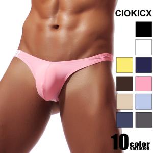 メンズTバック CIOKICX/コキックス ボーダー サイドライン 薄手 透け 　男性下着　パンツ　セクシー