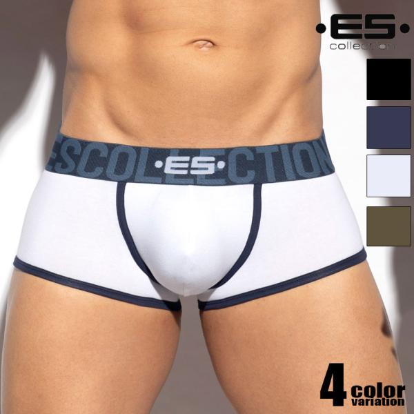 ボクサーパンツ EScollection/イーエス・コレクション コットン 綿 ローライズ 立体縫製...
