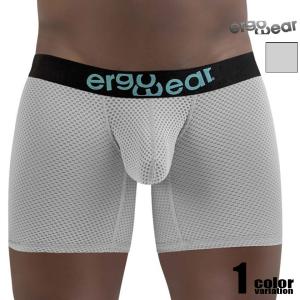 ボクサーパンツ Ergowear/エルゴウェア Color Light Gray ロングボクサー メッシュ 通気性 速乾 吸湿 ホワイトデー｜asian-closet