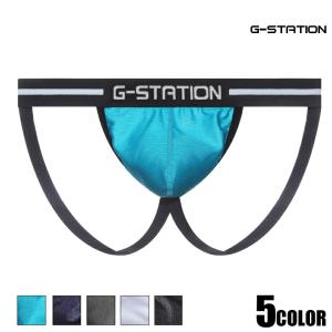 G-Station/ジーステーション 薄手 シャイニーストレッチ Yバック 立体縫製 メンズ 下着ジョックストラップ ホワイトデー｜asian-closet