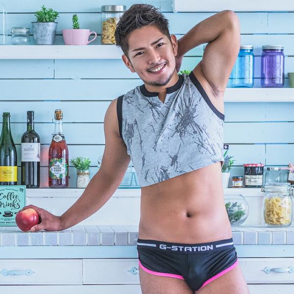 トランクス　G-Station ジーステーション シルク混 透けメッシュ サイドオープン ソフト メ...