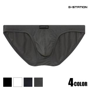 G-Station/ジーステーション マキシマム3D立体ポーチ フロント薄手モダール メンズビキニ フルバック ホワイトデー