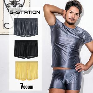 G-Station/ジーステーション シルキーサテン調 光沢ルームウェア