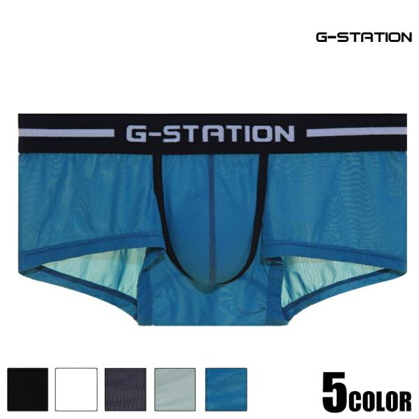 ボクサーパンツ G-Station ジーステーション サラサラスケスケシースルー ボクサーパンツ 男...