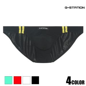 G-Station/ジーステーション superTES 競泳水着風 フルバック メンズビキニブリーフ 男性下着　メンズ　タグレス ホワイトデー