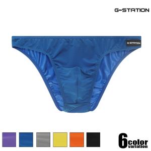G-Station ジーステーション スポーツストレッチ ビキニブリーフ 男性下着　メンズ　タグレス 水着系生地 水着生地 ホワイトデー｜ASIANCLOSET