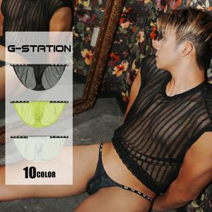 メンズビキニ ブリーフ G-Station/ジーステーション プレミアムチャイナ サイドストリング part2 透け フルバック シースルー