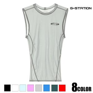 G-Station/ジーステーションプレミアムチャイナ PERFECT SEE-THROUGH シースルータンクトップ クルーネック 丸襟 透け