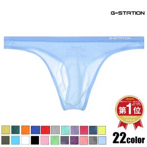 Tバック G-Station/ジーステーション 立体加工 シームレス タンガ TバックTバック 軽量 透け シースルー ホワイトデー｜asian-closet