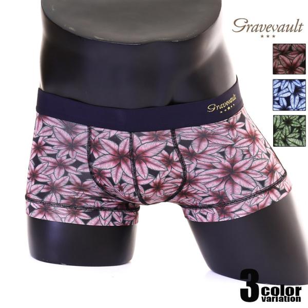ボクサーパンツ メンズ 【Gravevault/グレイブボールト】PEACEFUL Low-rise...