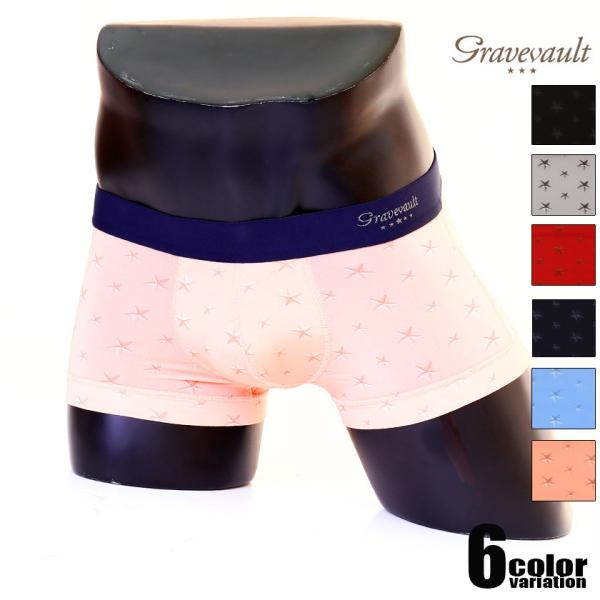 ボクサーパンツ メンズ【Gravevault/グレイブボールト】Star Studs Low-ris...