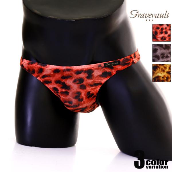 メンズTバック【Gravevault/グレイブボールト】Leopard T-back メンズ Tバッ...