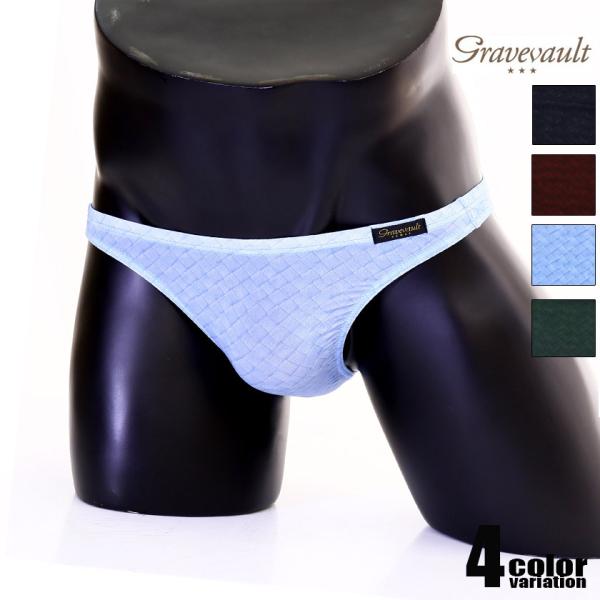 メンズTバック【Gravevault/グレイブボールト】Intrecciato T-back メンズ...