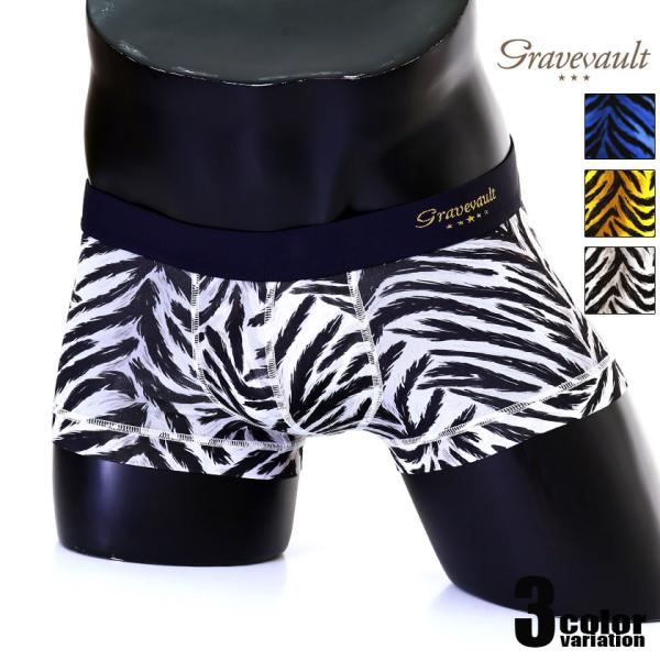 ボクサーパンツ メンズ【Gravevault/グレイブボールト】FUUJIN Low-rise パン...