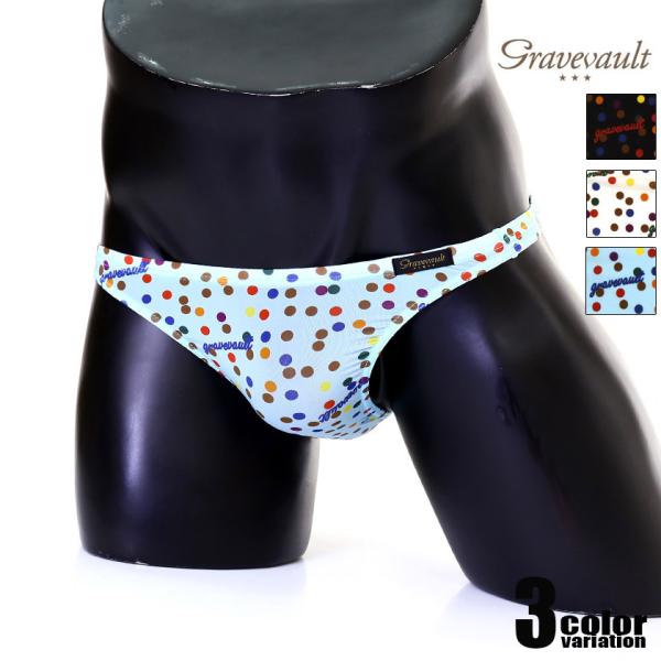 メンズTバック【Gravevault/グレイブボールト】Dot T-back パンツ 男性下着 アン...