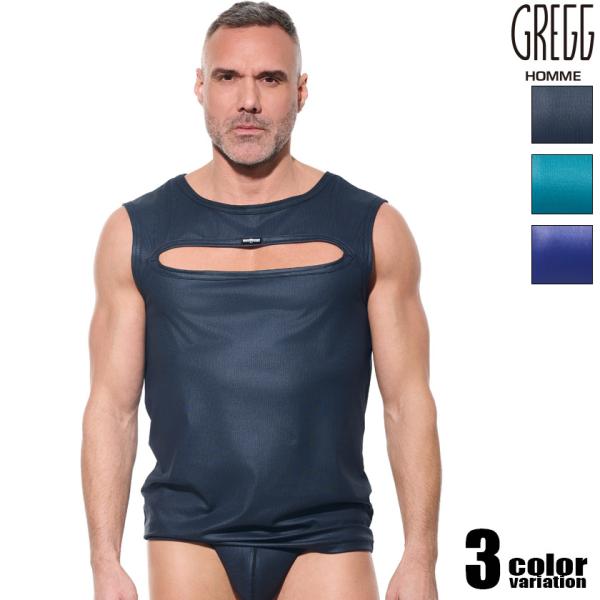 GreggHomme/グレッグ・オム GOLDEN HOUR Muscle Shirt 胸開き トッ...