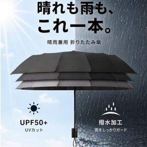 送料無料 折りたたみ傘 メンズ 手動 軽量 2...の詳細画像1