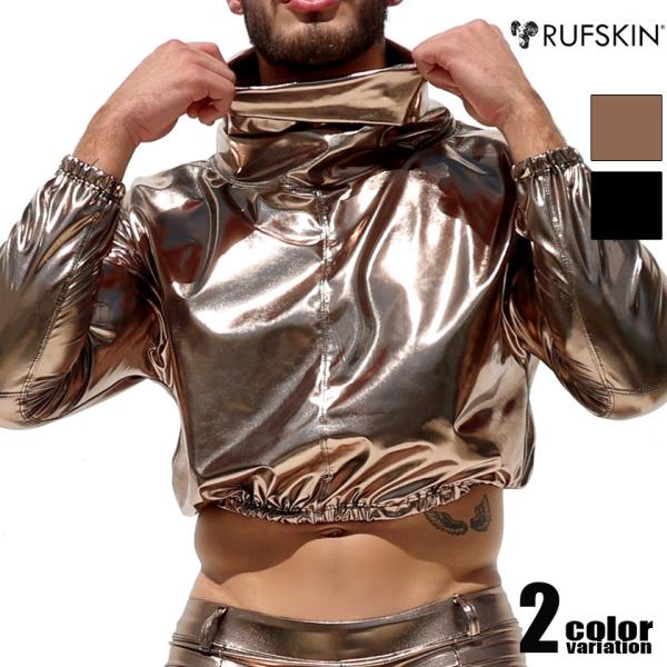 RUFSKIN/ラフスキン ORO メタリック 光沢　タートルネック トップス　スポーツウェア　ジム...