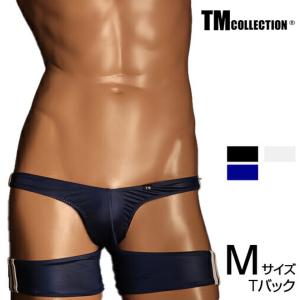 Mサイズ メンズTバック TM Collection WET Tバックスパッツ ライン入り 下着 パンツ アンダーウェア