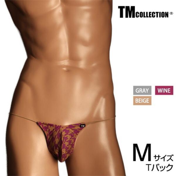メンズTバック TM Collection 極細丸ゴム Vカット TB 下着　パンツ　アンダーウェア