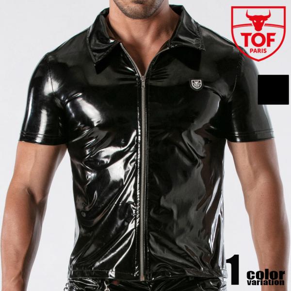 TOF PARIS/Trends Of Friends Vinyl zipped vest ジッパー...