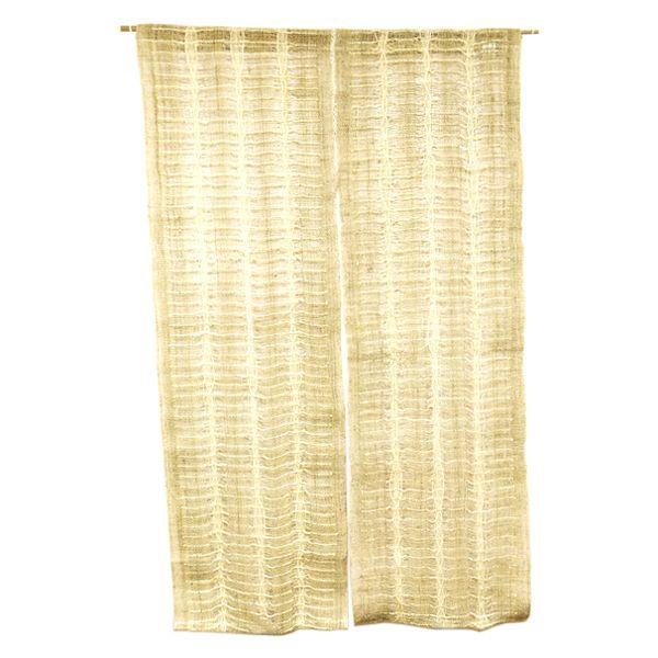 麻のれん / 和風・洋風 / ナチュラルカラー / 透かし編み / 90cm x 150cm / 2...