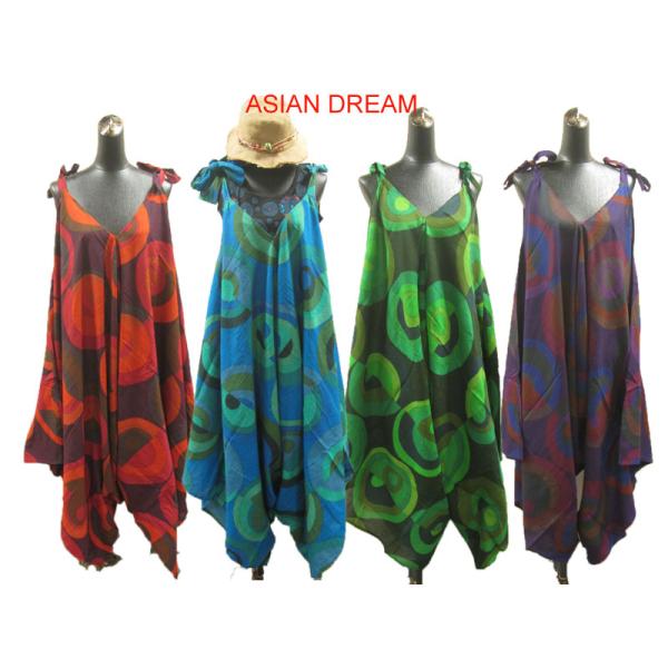 サロペット/パンツ/エスニック/カラフル/コットン/アジアン/インド/BHP-A-107