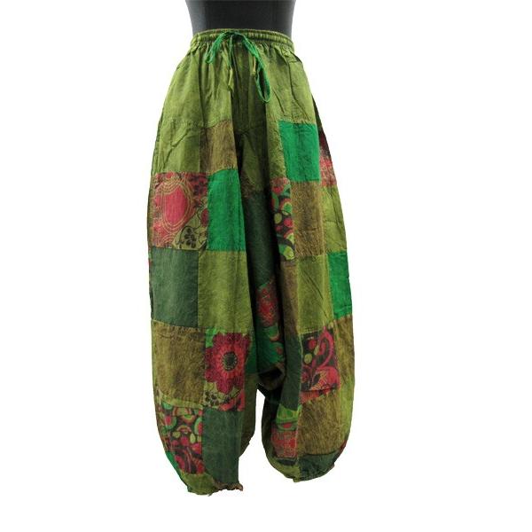 サルエルパンツ/パッチワーク/エスニック/ゆったり/アジアン/インド/BHP-A-14