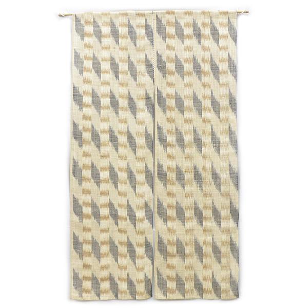 さりげない和のテイストが和室にも洋室にもピッタリ！飛白麻のれん。(約90cm×約150cm) / C...