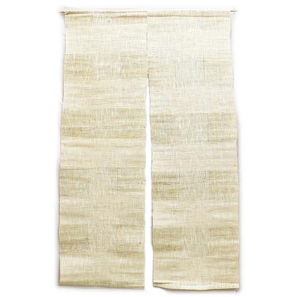 シンプルでスタンダードなデザインと色合い。天然素材麻のれん (約90cm×約150cm) / HN0...